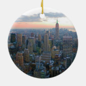 Naar het zuiden kijken vanaf de Top van de Rock Ne Keramisch Ornament (Achterkant)