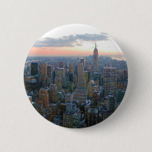 Naar het zuiden kijken vanaf de Top van de Rock Ne Ronde Button 5,7 Cm