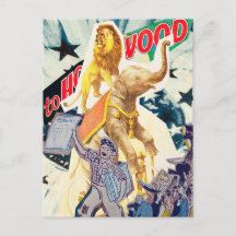 Naar Hollywood Movie Actor Briefkaart