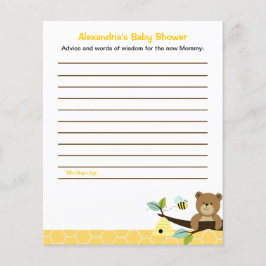 Naar honing Beer aangepaste brochure voor Baby sho