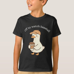 Naar honkbal kijken ganzen jongens meisjes kindere t-shirt