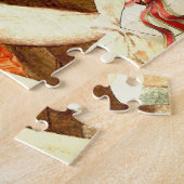  naar huis gaan voor de kerstpuzzel legpuzzel (Zijkant)