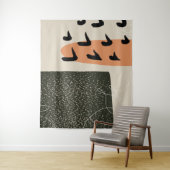 Naar huis #illustration #abstract wandkleed (In situ)