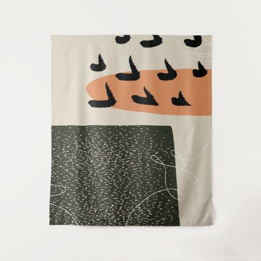 Naar huis #illustration #abstract wandkleed (Voorkant)