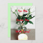 Naar: Ik, van: Ik, met liefde! Vat Wenskaart (Voorkant / Achterkant)