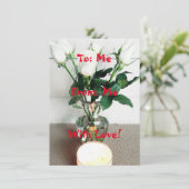 Naar: Ik, van: Ik, met liefde! Vat Wenskaart (Staand voorkant)