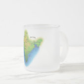 Naar India vliegen Matglas Koffiemok (Voorkant rechts)