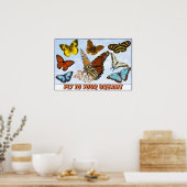 Naar je dromen vliegen poster (Keuken)