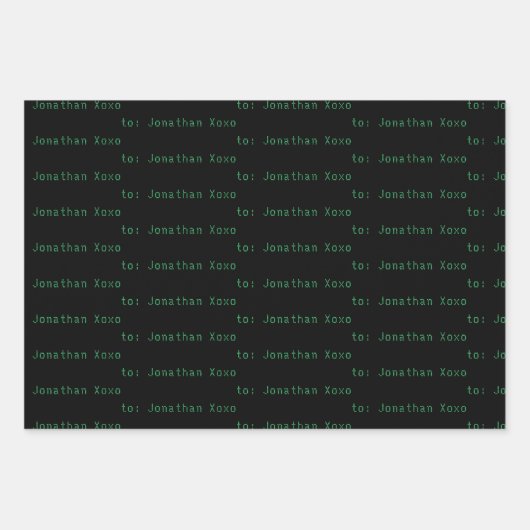 Naar Jouw naam Computer Science Fiction Inpakpapier Vel (Voorkant)