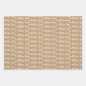 Naar Jouw naam Modern Faux Kraft Inpakpapier Vel (Voorkant)