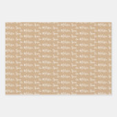 Naar Jouw naam Modern Handschrift Boho 2 Inpakpapier Vel (Voorkant)