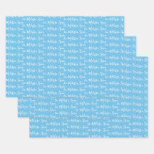 naar Jouw naam modern handschrift Light Blue 2