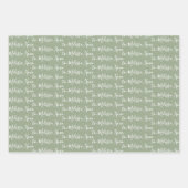 Naar Jouw naam Modern handschrift Papiertas 3 Inpakpapier Vel (Voorkant 2)