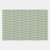 Naar Jouw naam Moderne handschriftenstructuur 1 Pa Inpakpapier Vel (Voorkant 3)