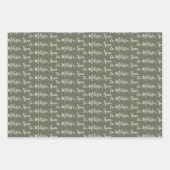 Naar Jouw naam Moderne handschriftenstructuur 1 Pa Inpakpapier Vel (Voorkant 2)