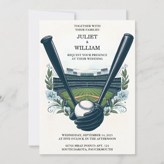 Naar Kampioen Team Ball Field Pitch Baseball Bruil Kaart (Voorkant)