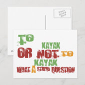 Naar Kayak Briefkaart (Voorkant / Achterkant)