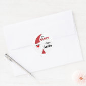 Naar kind Van SANTA Gift Label Rood en Wit v5 (Envelop)