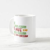 Naar kruissteek koffiemok (Voorkant links)
