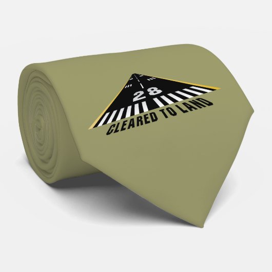 Naar landbaan geklaard stropdas (Opgerold)