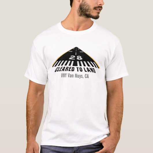 Naar landbaan geklaard t-shirt (Voorkant)