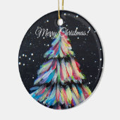 Naar licht getekend keramisch ornament (Links)