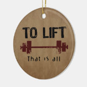 Naar Lift Bodybuilding Keramisch Ornament (Links)