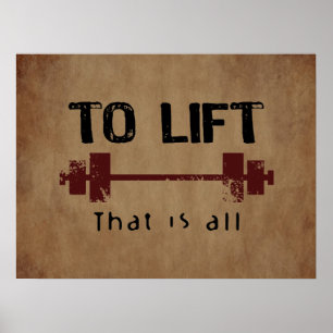 Naar Lift Bodybuilding Poster