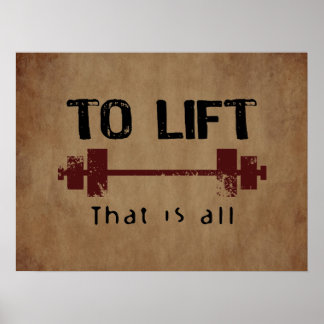 Naar Lift Bodybuilding Poster
