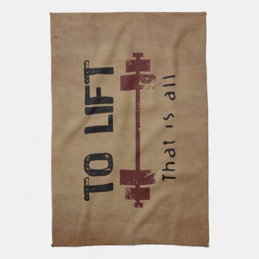 Naar Lift Bodybuilding Theedoek (Verticaal)