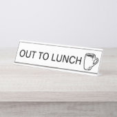 Naar Lunch Bureau Naambordje (Voorkant)