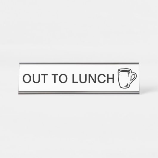 Naar Lunch Bureau Naambordje (Voorkant)