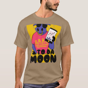 Naar maanstier op de markt grappige stijgindex t-shirt