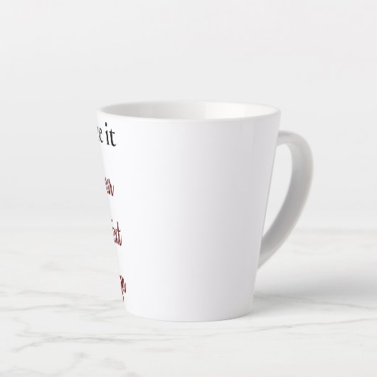 Naar maat gemaakte Mok (Rechterhoek)