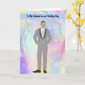 Naar man op huwelijksdag kaart (Gele Bloem)