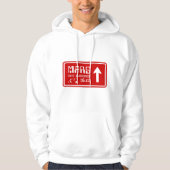 Naar Mars Highway Sign Hoodie (Voorkant)