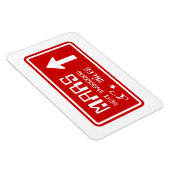 Naar Mars Highway Sign Magneet (Rechterzijde)