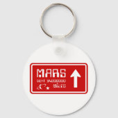 Naar Mars Highway Sign Sleutelhanger (Achterkant)