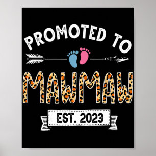 Naar Mawmaw Est 2023 Leopard Moederdag Poster