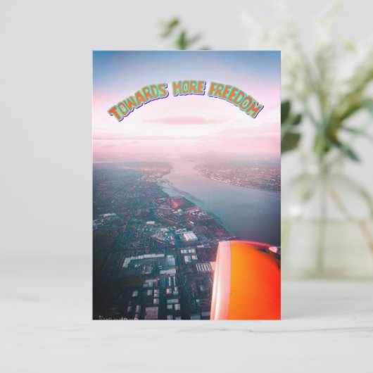 Naar meer vrijheid kaart (Staand voorkant)