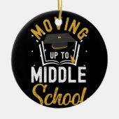 Naar middelbare school, basisschool keramisch ornament (Voorkant)