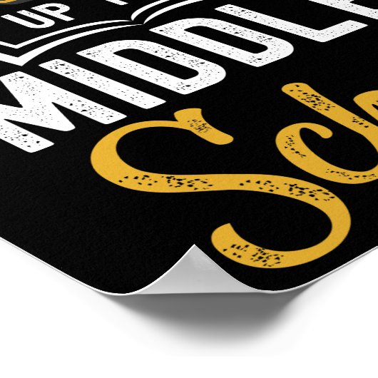 Naar middelbare school, basisschool poster (Hoek)