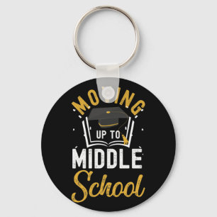 Naar middelbare school, basisschool sleutelhanger