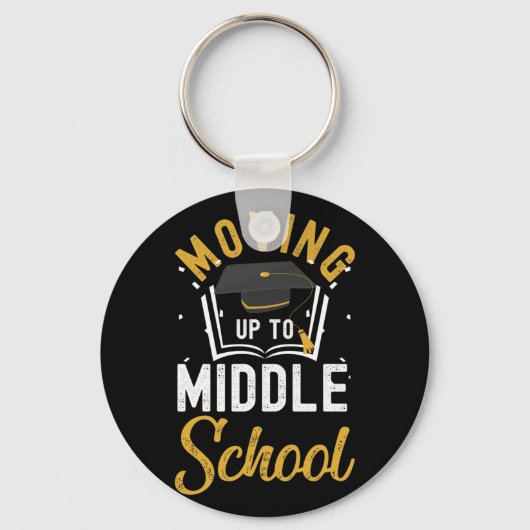 Naar middelbare school, basisschool sleutelhanger (Voorkant)