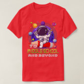 Naar middelbare school en verder dan Astronaut ter T-shirt (Design voorkant)