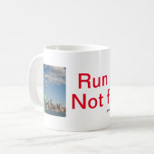 Naar mij rennen koffiemok (Voorkant links)