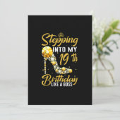 Naar mijn 19e verjaardag gaan als een Boss-kroon Kaart (Staand voorkant)
