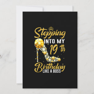 Naar mijn 19e verjaardag gaan als een Boss-kroon Kaart