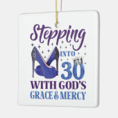 Naar mijn 30e verjaardag met Gods Grace Keramisch Ornament (Links)