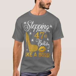 Naar mijn 47e verjaardag als een Baas Diamond T-shirt